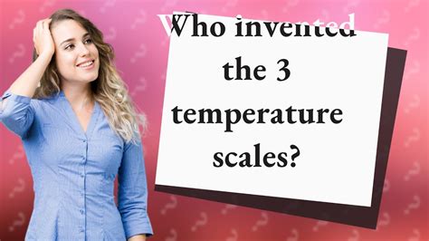 who invented the temperature scale.